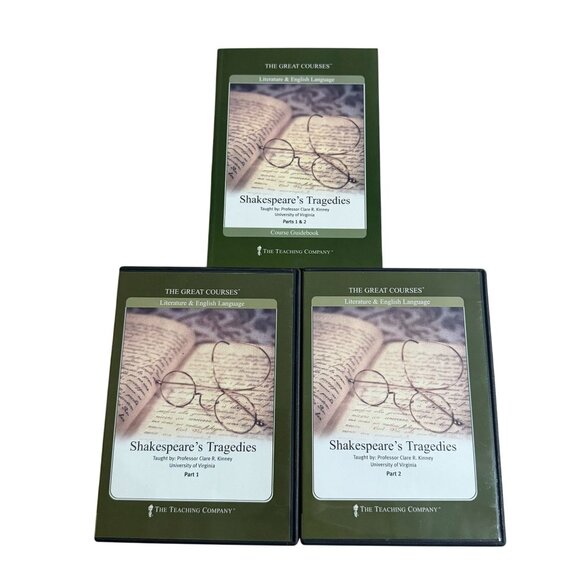 The Teaching Company Other - Great Courses Shakespeares Tragedies DVDs Guidebook Clare Kinney Literature